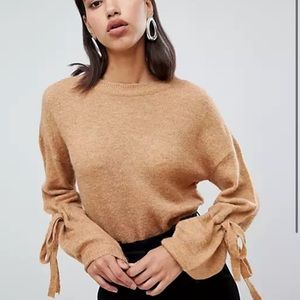 Vero Moda Tie Cuff Knitted Sweater